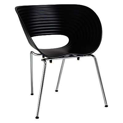 Vitra Tom Vac Chair Black / Silver